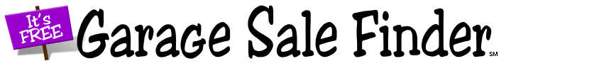 Garage Sale Finder, list your garage sale for free